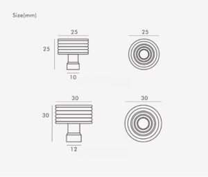 specification of french luxury Knob