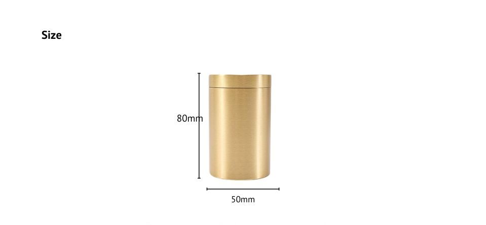 size of brass storage